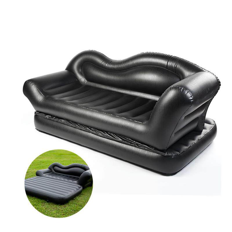 Inflatable sofa bed outdoor folding air cushion bed sofa图片