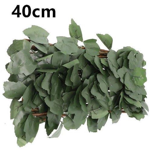 Simulation Fenced Telescopic Fence Fake Flower Green Leaves