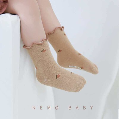 21 Baby Baby Socks Combed Cotton Autumn and Winter Newborn r