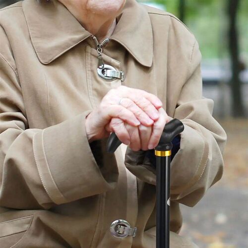 Walking Cane Elder Cane men Adjustable Folding Canes Collaps