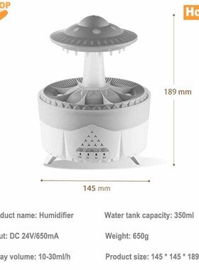 Humidifier air essential oil diffuser aroma vaporizer