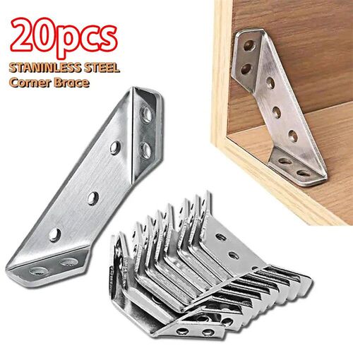 10/20/40/50pcs Thickened Stainless Steel Angle Code 90 Degre