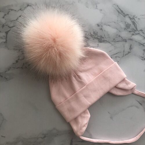 Autumn Winter Boy Girl Faux Fur Pompom Cotton Earmuffs Caps