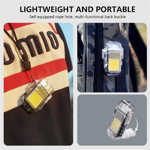 USB COB Light Double Electric Arc Multifunctional Mini