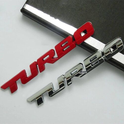 Car er Turbocharged Turbo Metal Alloy 3D Badge Car Modificat