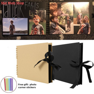 60/80 Pages Photo Albums Scrapbook Paper DIY Craft Album Scr