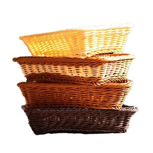 Bamboo-rattan bread basket fruit basket cake dim sum tray