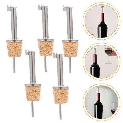 6 Pcs Bottle Cork Stopper and Pourer Lecythus Caps