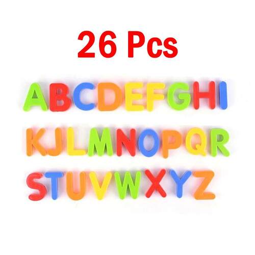 26pcs Magnetic Letter Numbers Alphabet Fridge Magnets Colorf