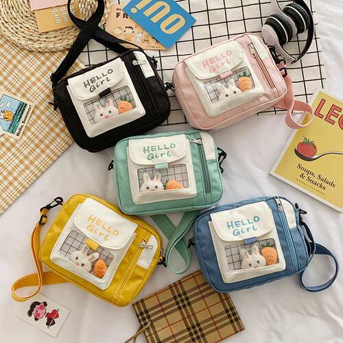 Canvas Bag Womens Crossbody Small Bag Instagram Style Small