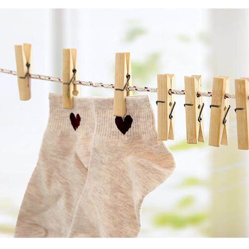 Clothespins Bamboo Clips Hangers Multi-functional Wooden Win
