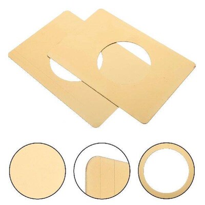 2 Pcs Door Hole Covers Plate Strike Plates Deadbolt Knob