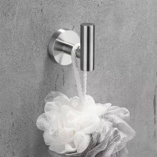 Stainless Steel Wall Hooks with Screws Door Key Clothes Coat