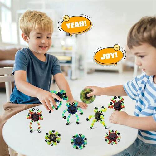 4Pcs Fidget Spinners Glow in The Dark Fingertip Gyro DIY Def