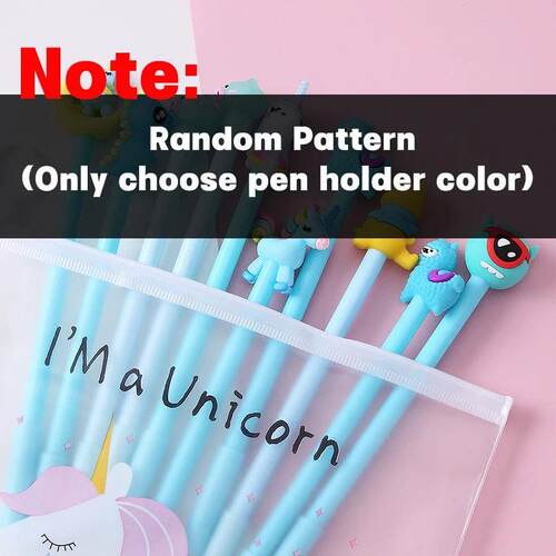 10Pcs / Set Cute Gel Pen Kawaii Random Pattern Unicorn Pony