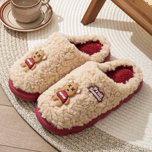 Mens and Womens Winter Cotton Slippers ThickSoled Warm NonSl