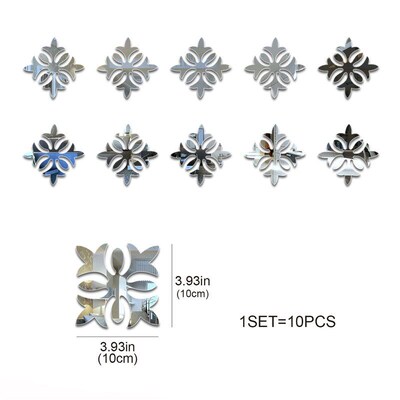 3D Acrylic Wall Mirror Stickers Home Dcor Mirrors for Bedroo