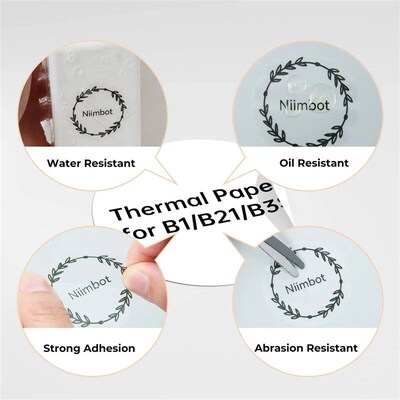 Niimbot B21 B1 Adhesive Wgite Color er Transparents Thermal