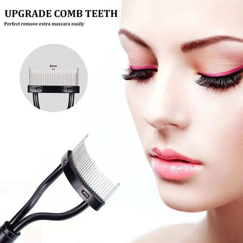 New In Eyelash Separator Metal Teeth Straight Eyelash Curler