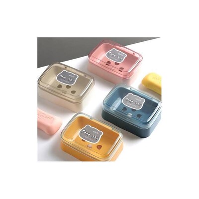 Square Soap box Drain Holder No punching sponge storage香皂