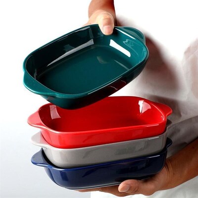 Microwave oven bowl Baking tray ceramic baking tray bowl