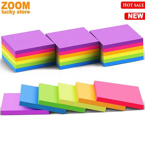 (24 Pack)Sticky Notes 3x3in Post Bright Stickies Colorful