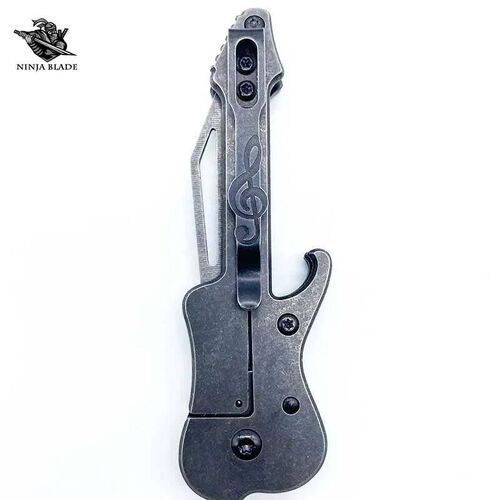 Guitar Player Jackknife Creative Folding Knife Utility EDC