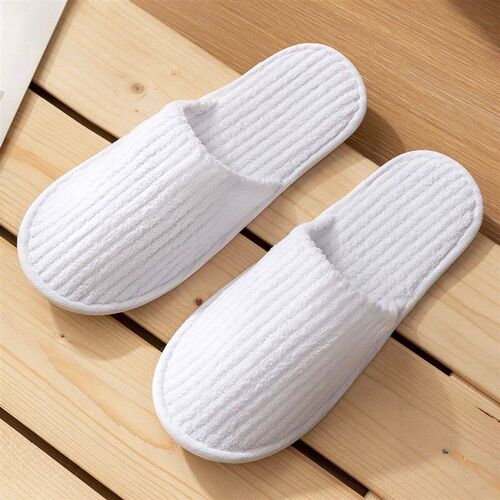 Unisex Disposable Slippers Fabric Non-Slip Hotel Slippers