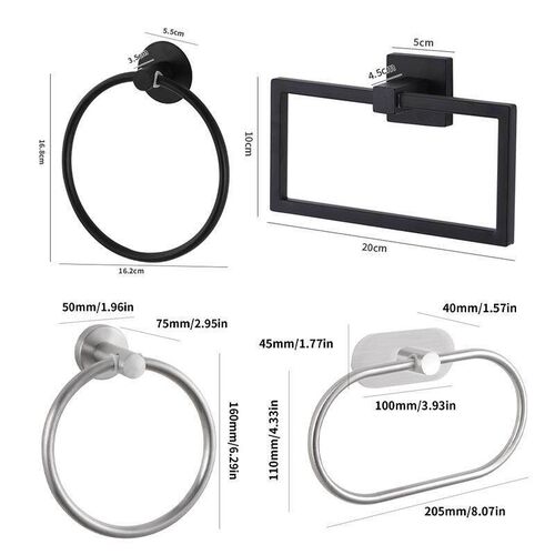 Bathroom Towel Bar 304 Stainless Steel Towel Rack Towel Ring