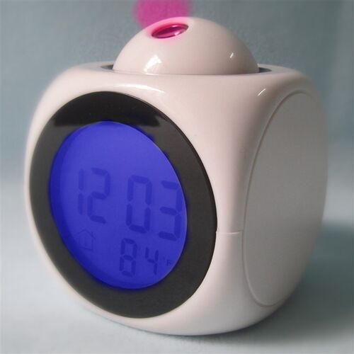 English-speaking time projection alarm clock