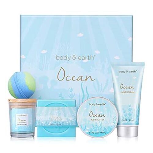 Gifts for Women, Bath Set with Ocean Scented Spa Gifts fo