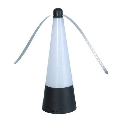 Outdoor Fly Fan with LED Light USB Rechargeable Portable