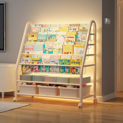 Living room bookcase Bookshelf children storage rack bedroom