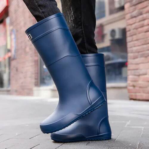 Wear to Work Man Shoes Non Slip Long Round Toe Teenagers On