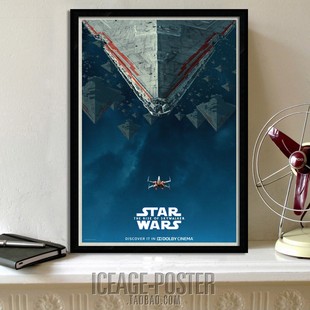 电影海报装 Str 天行者崛起 星球大战 饰画酒吧宿舍有框挂画 Wrs