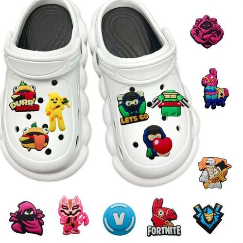 39pcs/set Fortnite Shoe Charms Shoe Flower Cartoon Funny Sho