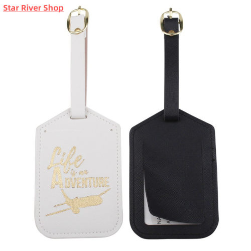 Travel Accessories Creative Aircraft PU Leather Luggage Tag