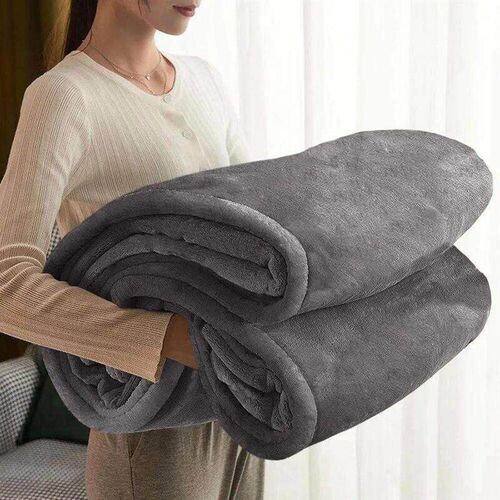 Warm Fleece Throw Soft Sofa Bed Mink Blanket Fuzzy Blanket