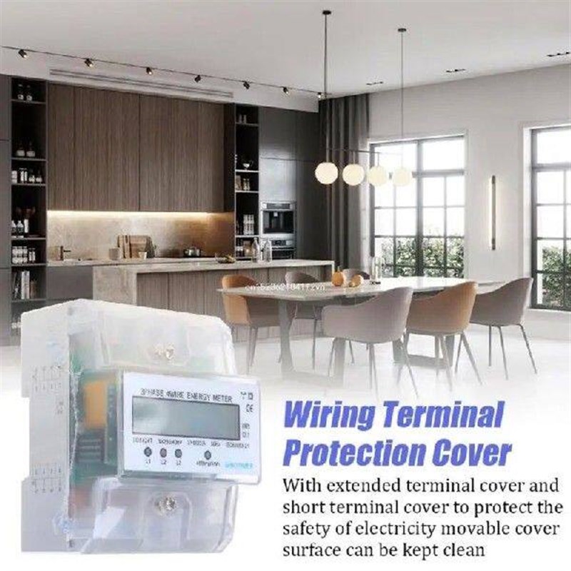 Digital 3 Phase Electricity Meter High Precisions Energy - 实物图
