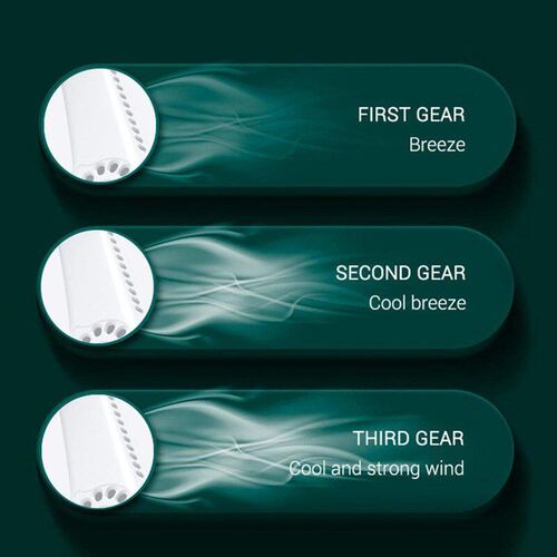 Summer Air Cooling Neck Fan Bladeless Hanging Neckband Fan A