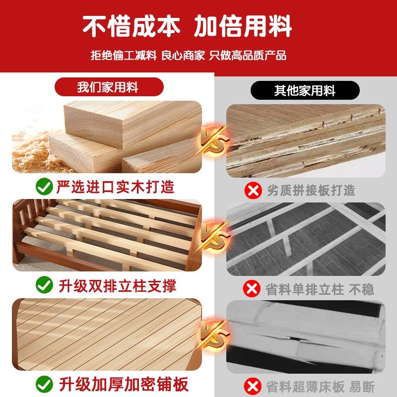 上下床层床多功能高低床全实木男孩女孩上下铺儿童床加厚子母床,住宅家具,高低/子母床,淘宝优惠券,粉丝福利购,淘宝优惠卷