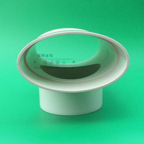 UPVC扁管三通 向下圆扁三通110变1扁口直排三通 内插圆转扁三通