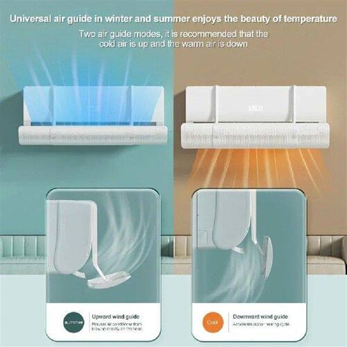 Retractable Air Conditioner Wind Deflector Adjustable