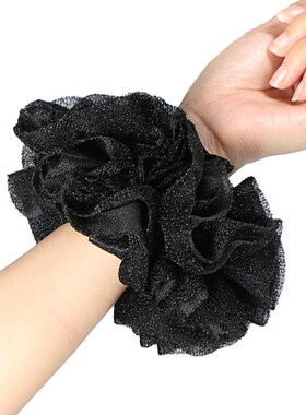 Shiny Velvet Elastic Headband Singlecolor Girl Hair Rope Hai