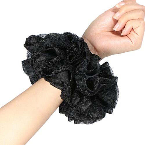Shiny Velvet Elastic Headband Singlecolor Girl Hair Rope Hai
