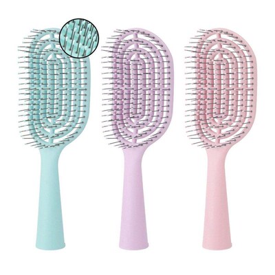 Hollow Comb Fluffy Ribs Comb Wet And Dry Comb With Cleaning