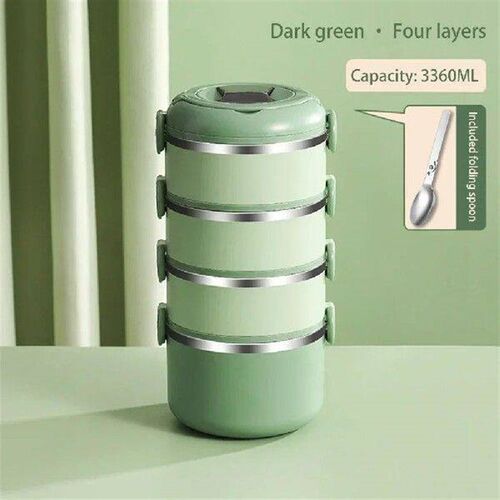 Stainless Steel Lunch Box Stackable Leak-Proof