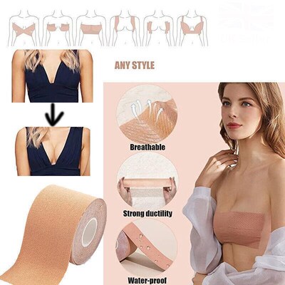 5m Body Invisible Bra Boob Tape Nipple Cover Breast Lift Pus
