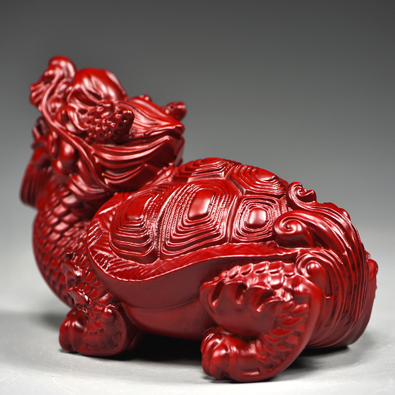 红花梨龙龟木质龙头龟玄武雕刻摆件家居客厅办公室装饰红木工艺品,家居饰品,装饰摆件,淘宝优惠券,粉丝福利购,淘宝优惠卷