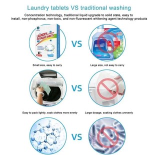 Friendly Laundry Soap Sheets Eco Washer Detergent Pieces